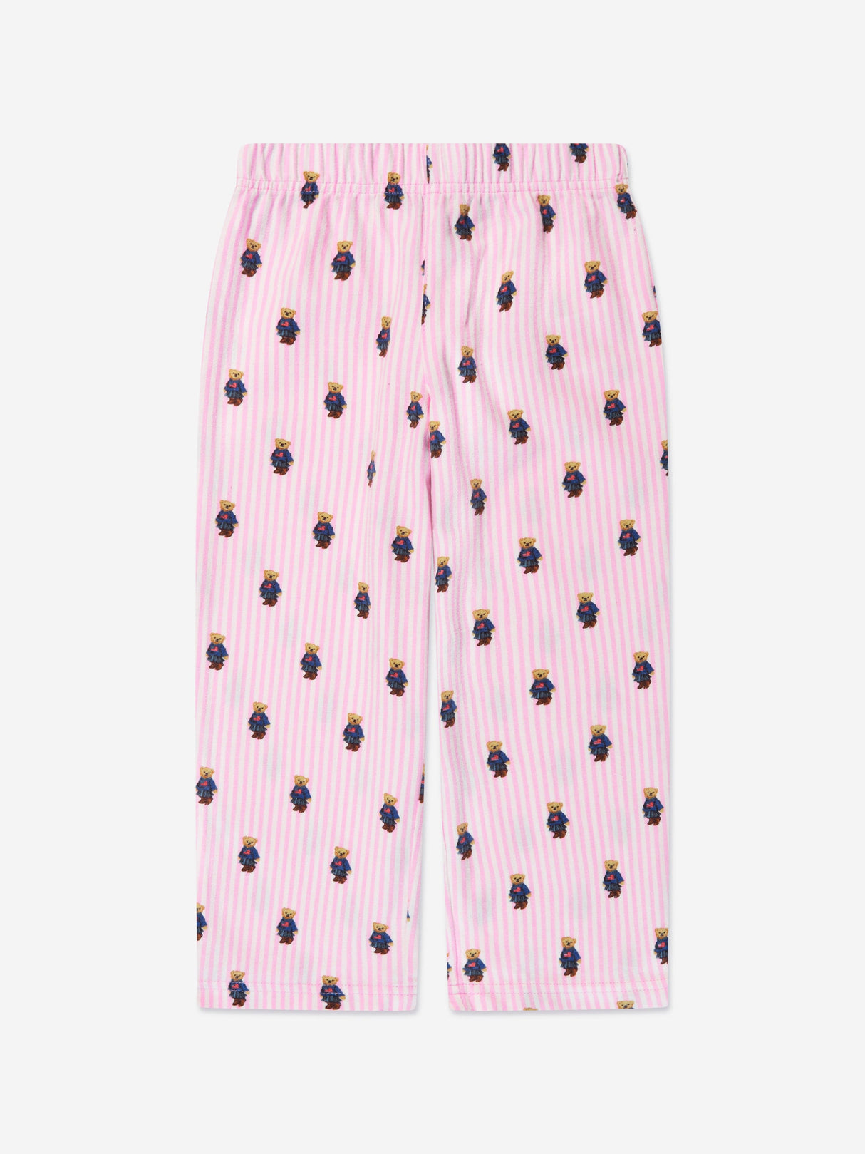 Ralph Lauren Girls Bear Pyjamas Set in Pink