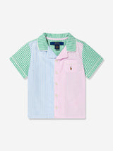 Ralph Lauren Girls Oxford Short Pyjama Set in Multicolour