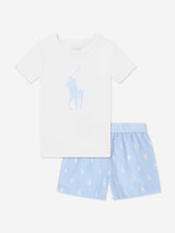 Ralph Lauren Girls Short Pyjamas Set in Blue