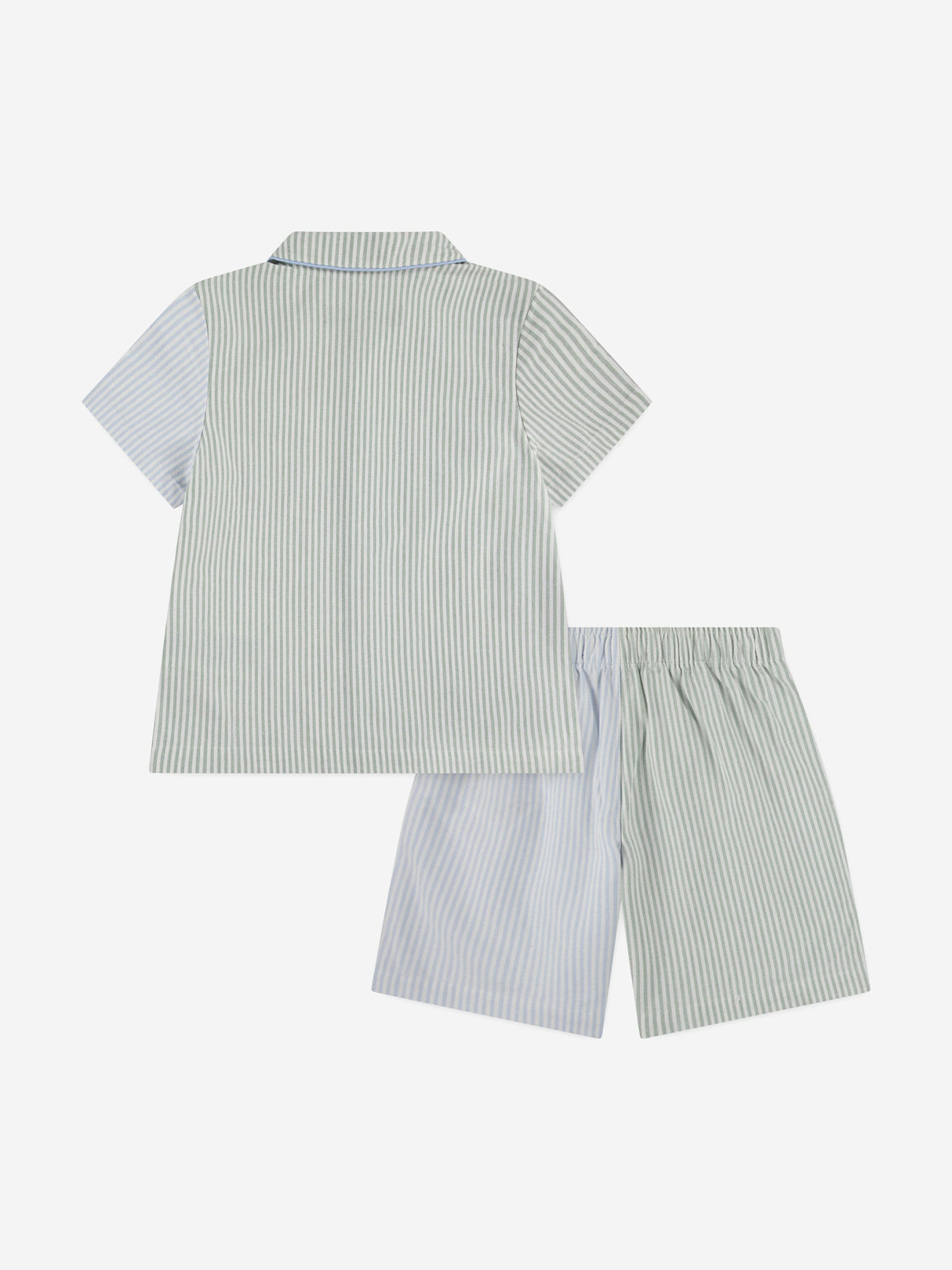 Ralph Lauren Boys Striped Oxford Short Pyjamas Set in Multicolour