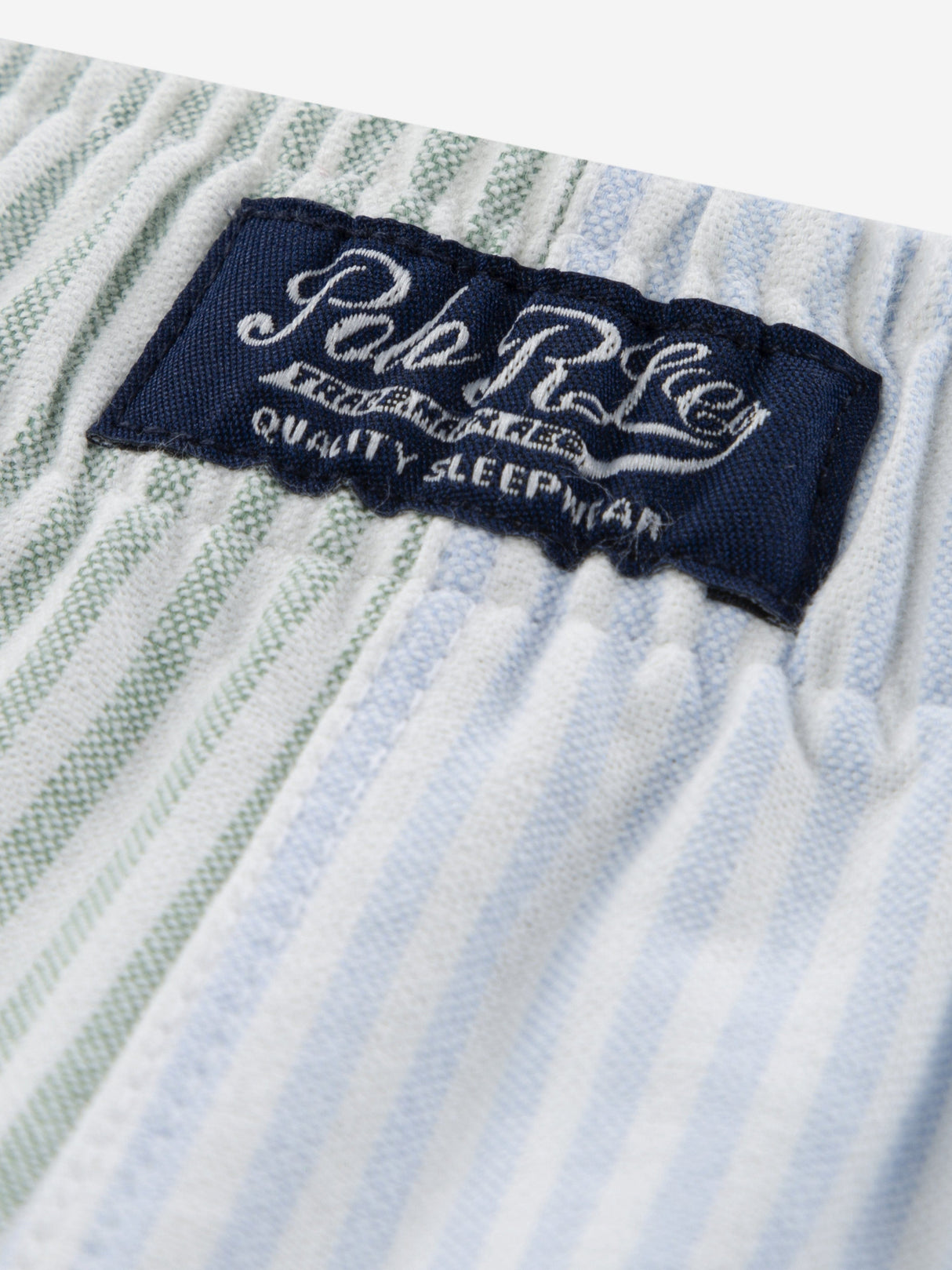Ralph Lauren Boys Striped Oxford Short Pyjamas Set in Multicolour