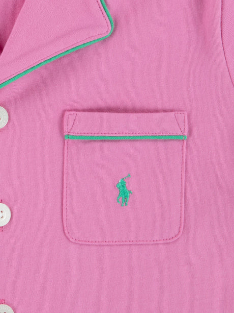Ralph Lauren Girls Short Pyjamas Set in Pink