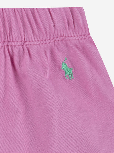Ralph Lauren Girls Short Pyjamas Set in Pink