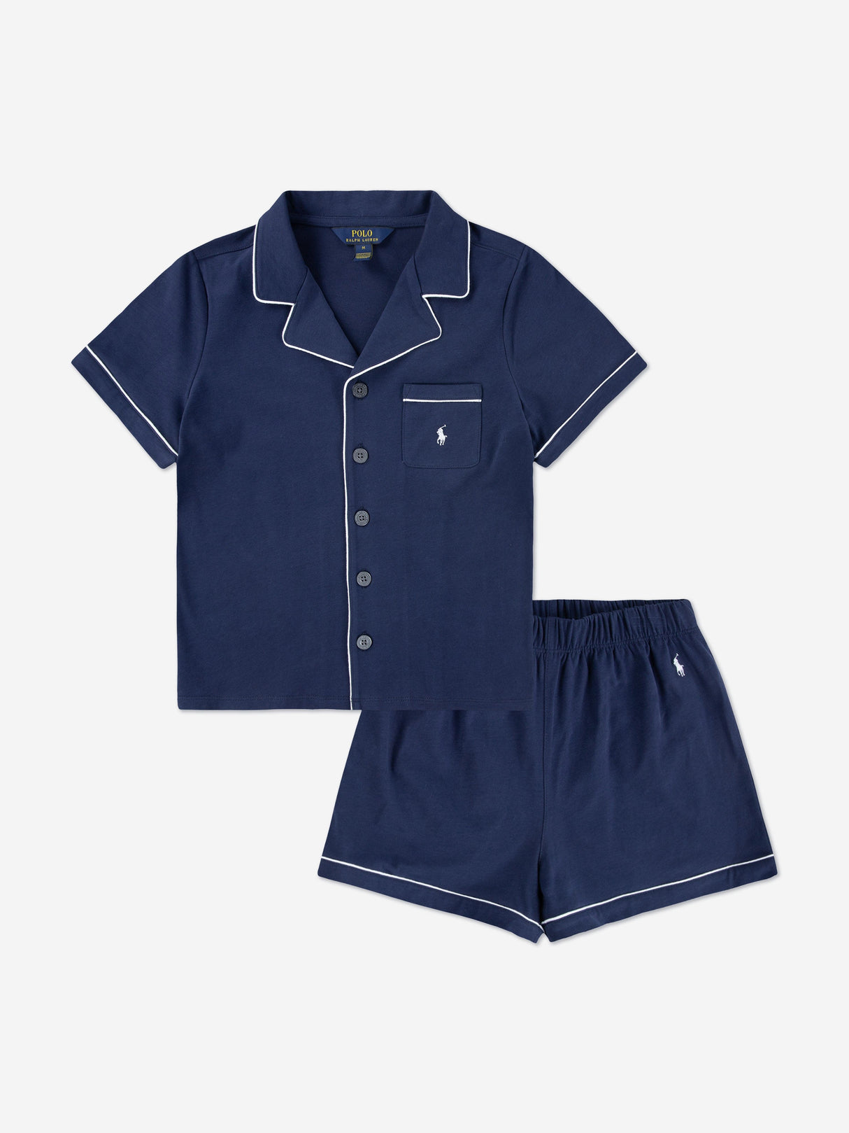 Ralph Lauren Girls Short Pyjamas Set in Navy