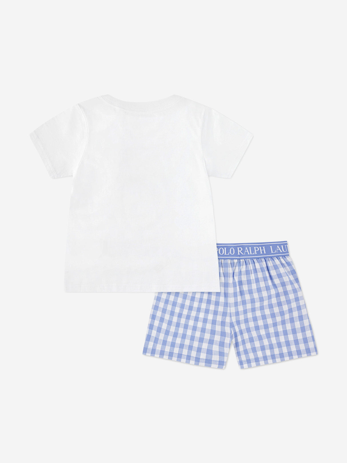 Ralph Lauren Girls Polo Bear Short Pyjamas Set in Blue