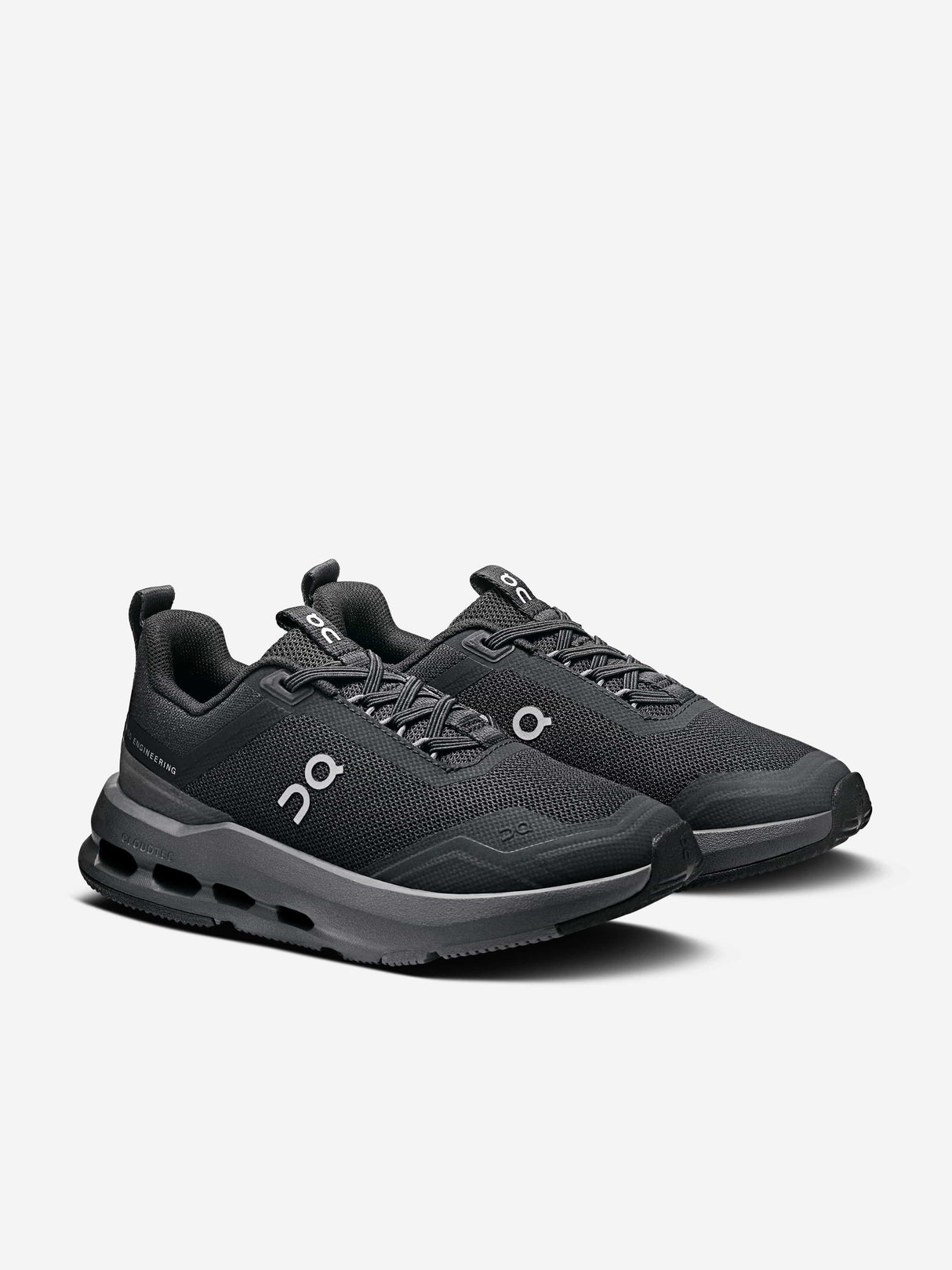 On Running Kids Cloudnova Trainers in Black
