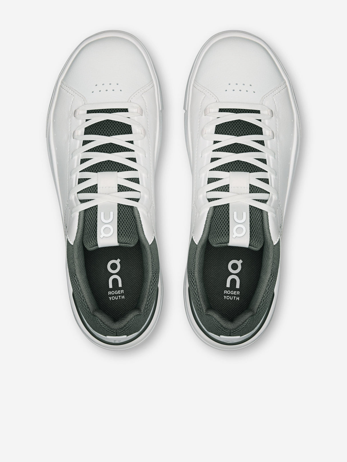 On Running Kids The Roger Trainers in White