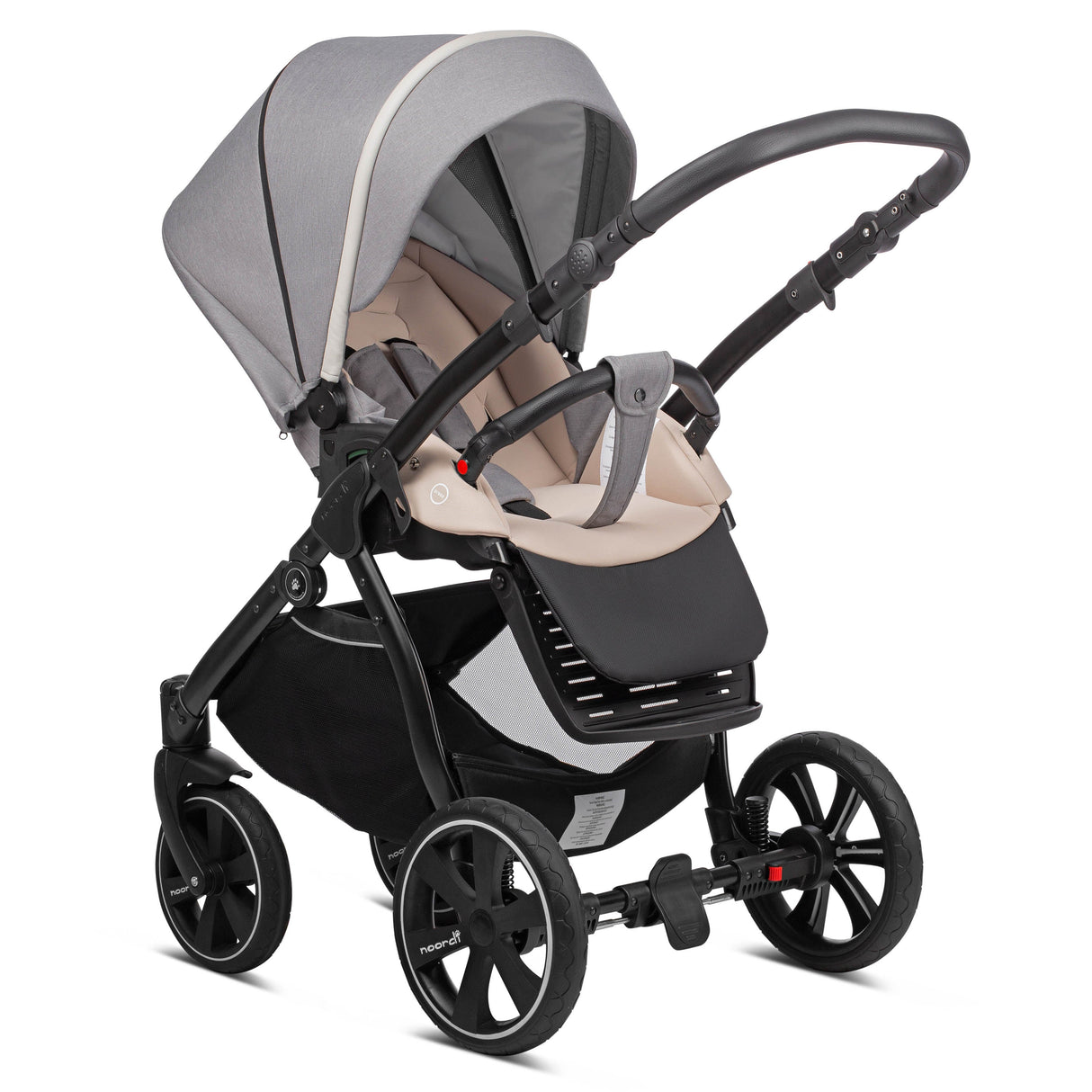 Noordi Sole Go 3in1 + Travel Carrier Car Seat, Warm Grey