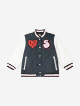 Stella McCartney Girls Love Varsity Jacket in Black