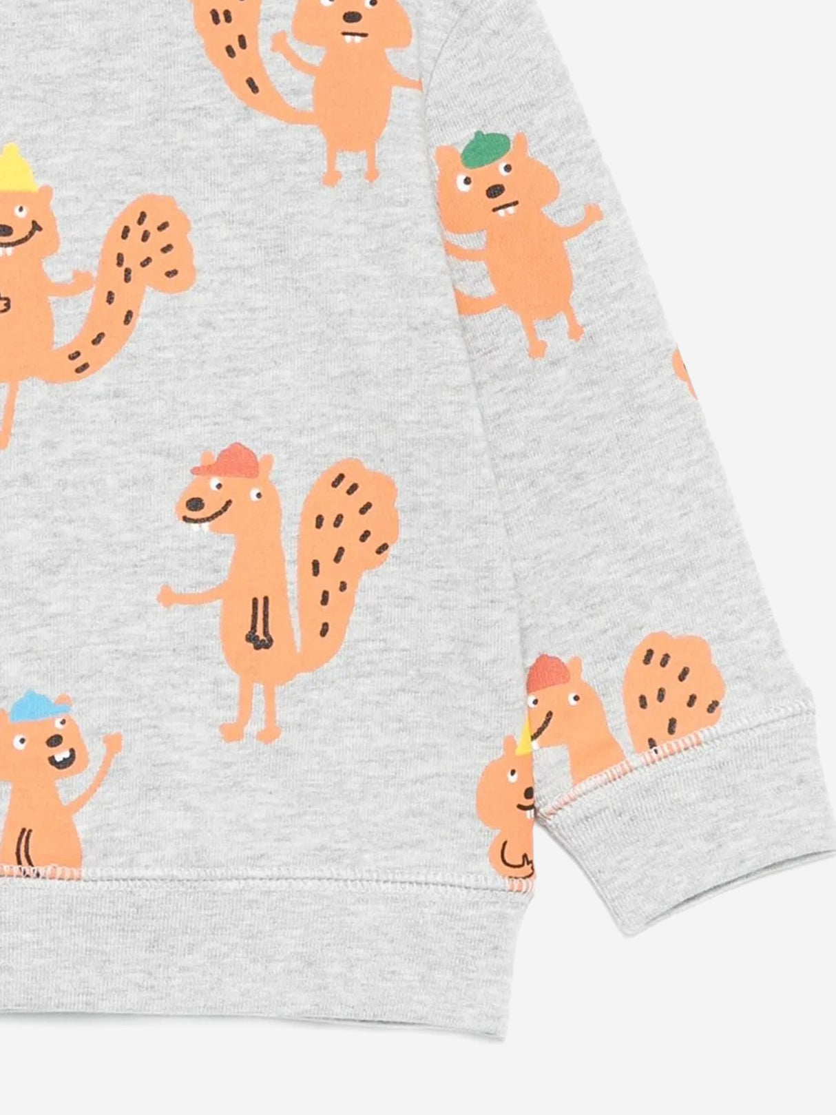Stella McCartney Baby Boys Squirrels AOP Sweatshirt in Grey