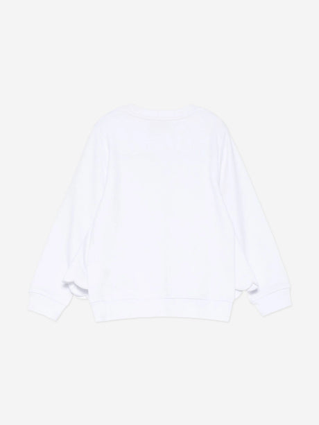 Stella McCartney Girls Face Print Sweatshirt in White