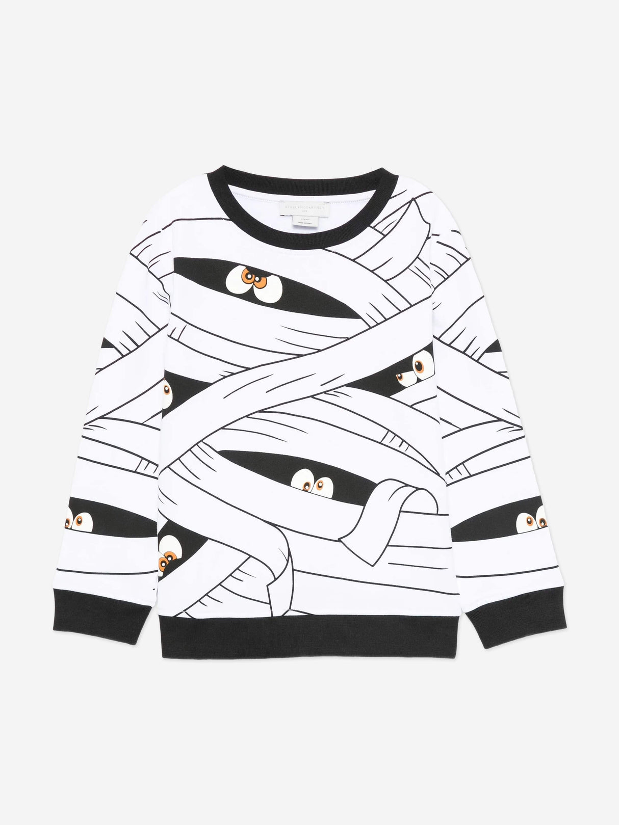 Stella McCartney Boys Mummy AOP Sweatshirt in White