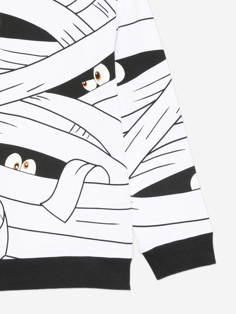 Stella McCartney Boys Mummy AOP Sweatshirt in White