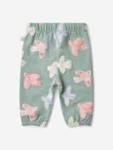 Stella McCartney Baby Girls Birds AOP Joggers in Grey