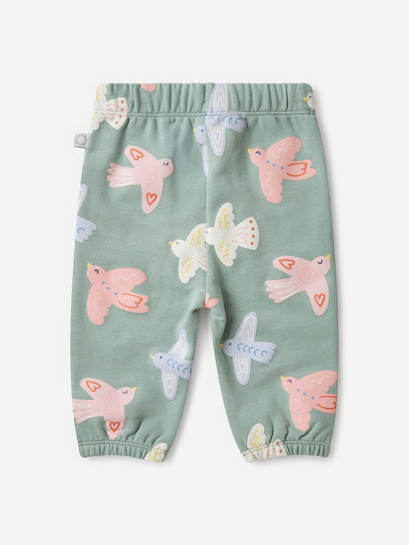 Stella McCartney Baby Girls Birds AOP Joggers in Grey