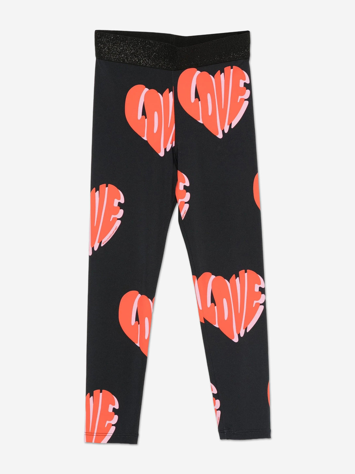 Stella McCartney Girls Love AOP Leggings in Black