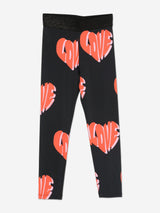 Stella McCartney Girls Love AOP Leggings in Black