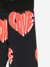 Stella McCartney Girls Love AOP Leggings in Black