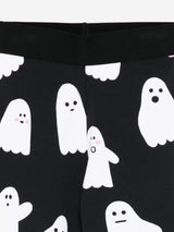 Stella McCartney Girls Ghosts AOP Leggings in Black