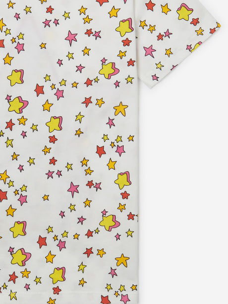 Stella McCartney Girls Fringed Star T-Shirt in Ivory