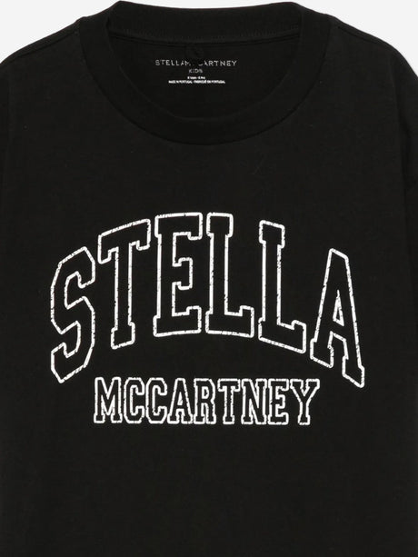 Stella McCartney Girls Logo T-Shirt in Black