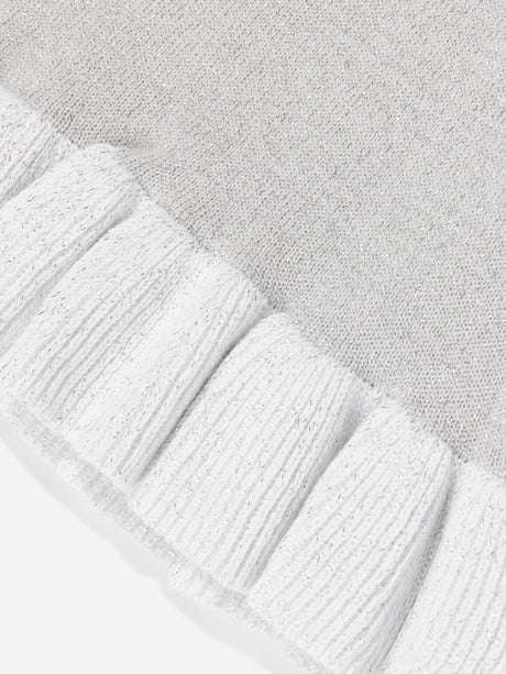 Stella McCartney Girls Swan Cardigan in Silver