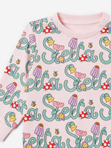 Stella McCartney Baby Girls Flower Logo Sweatshirt in Pink