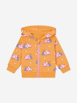 Stella McCartney Baby Girls Ladybird Zip Up Top in Orange