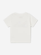 Stella McCartney Baby Girls Flower Logo T-Shirt in Ivory