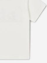 Stella McCartney Baby Girls Flower Logo T-Shirt in Ivory