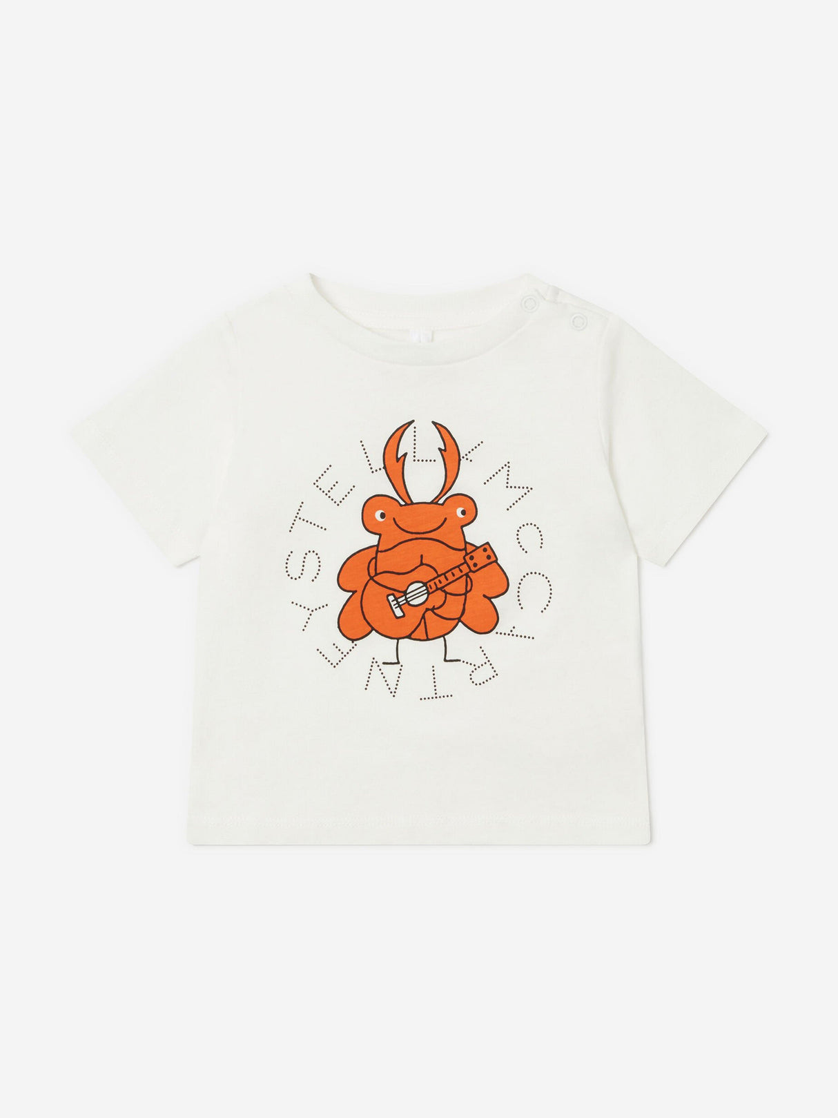 Stella McCartney Baby Boys Beetle Logo T-Shirt in Ivory