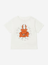 Stella McCartney Baby Boys Beetle Logo T-Shirt in Ivory