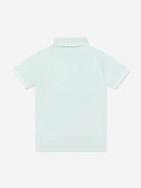 Stone Island Boys Compass Patch Polo Shirt in Blue
