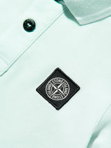 Stone Island Boys Compass Patch Polo Shirt in Blue