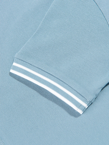 Stone Island Boys Compass Patch Polo Shirt in Blue