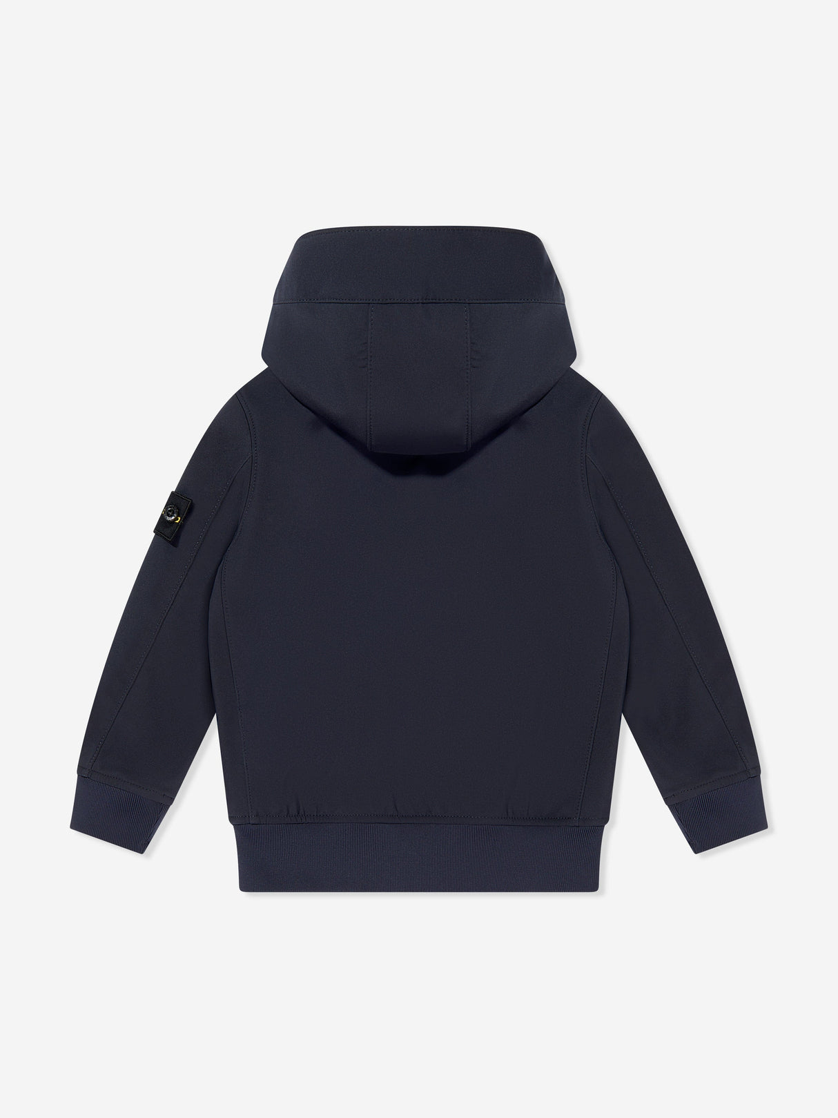 Stone Island Boy Hooded Bomber Jacket in Navy