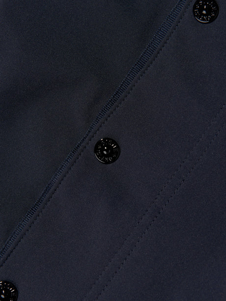 Stone Island Boy Hooded Bomber Jacket in Navy