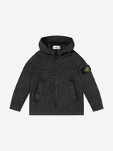 Stone Island Boys Lightweight Ripstop Jacket in Black