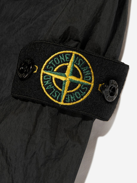 Stone Island Boys Lightweight Ripstop Jacket in Black
