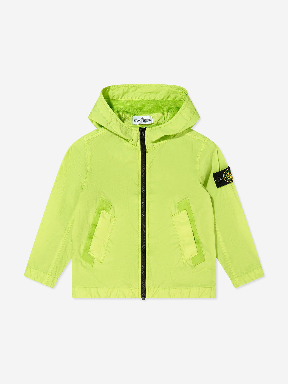 Stone Island Boys Lightweight Ripstop Jacket in Green