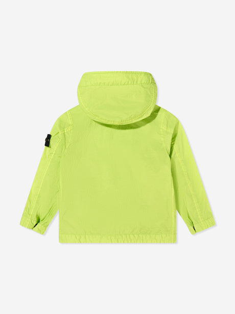Stone Island Boys Lightweight Ripstop Jacket in Green