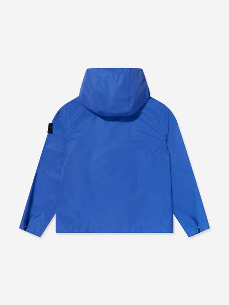 Stone Island Boys Light Compact Touch Jacket in Blue