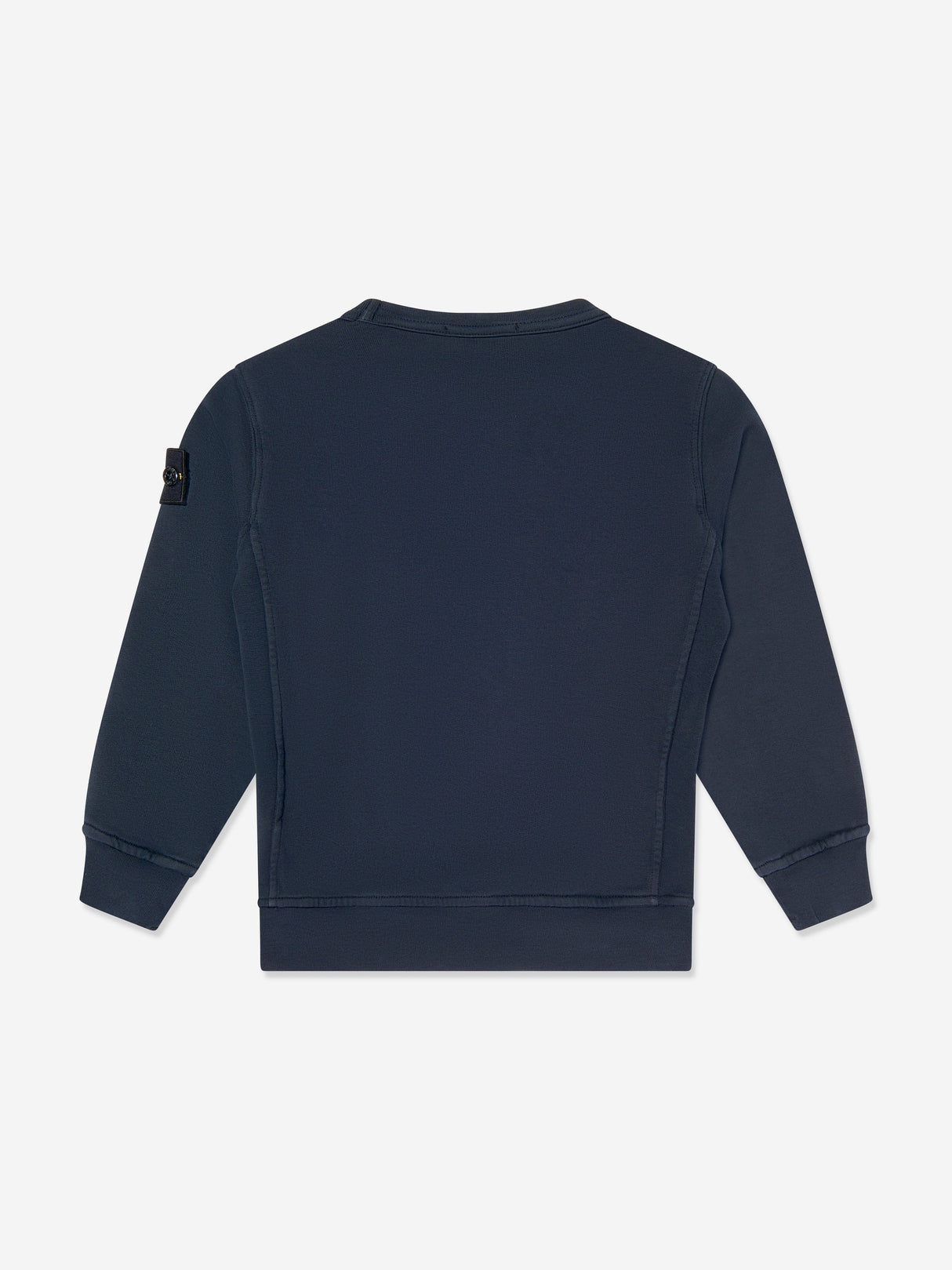 Stone Island Boys Cotton Fleece Sweatshirt in Navy
