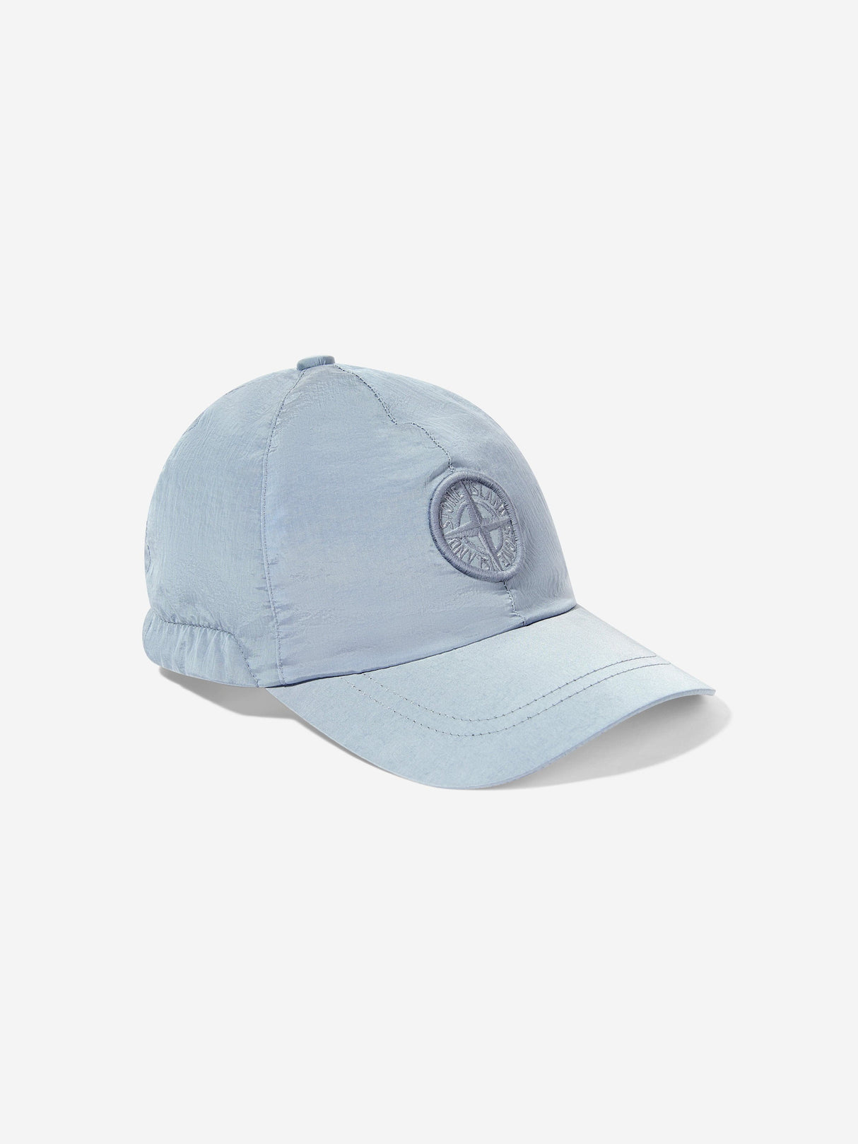 Stone Island Boys Compass Logo Baseball Cap in Blue