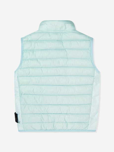 Stone Island Boys Lightweight Down Padded Gilet in Blue