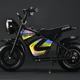 Littletrax 350W Kids Electric Bike – Ages 3 to 12+ ride on mini monkey bike - 3 speed, Bluetooth music, horn, lights, 36v