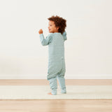 ergoPouch - Organic Winter Long Sleeved Sleep Onesie - Sage 3.5 TOG
