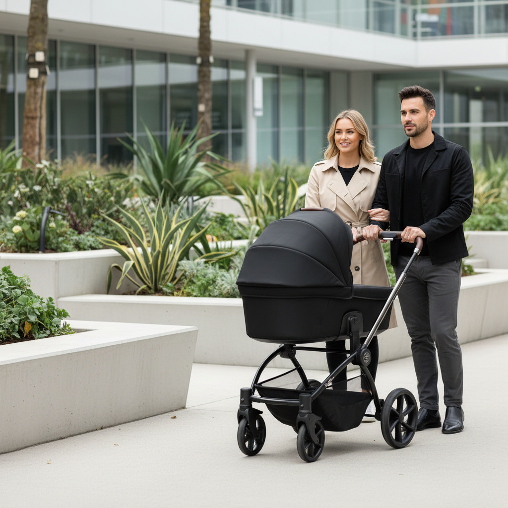 Noordi Sole V3 - 2in1 Pushchair with ThermoCot™ Carrycot, Slate Black