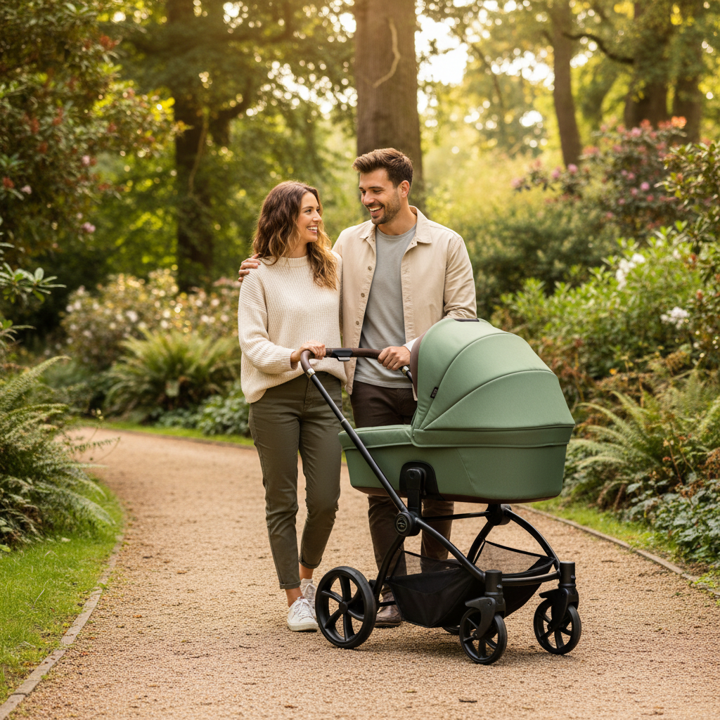Noordi Sole V3 3in1 with Terra Car Seat, Woodland Green