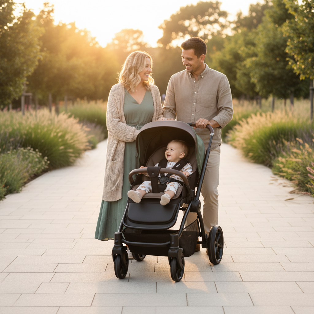 Noordi Sole V3 - 2in1 Pushchair with ThermoCot™ Carrycot, Woodland Green